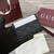 Gucci 847207 GG Emblem card case Rosso Ancora Black GG leather