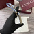 Gucci GG Emblem card case with strap 819121 Biege & Blue