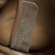 Prada 1BA349 Mini Suede leather handbag Dark Brown Gold