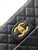 Chanel AS5702 Small Flap Bag with Top Handle Grained Shiny calfskin gold Black