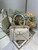 Dior M0737 Cigale top handle bag White