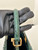 Fendi 8BN244 Peekaboo Mini Bag Green Python Leather Bag 66803