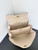 Balenciaga 7897722 Rodeo Handbag Medium in Beige smooth calfskin aged-Silver