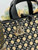 Dior M2821 Medium Dior Toujours Bag Black Tweed Embroidered diamond