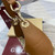 Gucci 834981 Gucci B Medium Shoulder Bag Brown Leather Trim