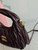MiuMiu 5BC125 Small Matelassé nappa leather handbag Dark Brown