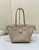 Fendi Origami Medium 8BH414 Dove Gray leather bag that can be transformed 8626A