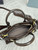 Prada 1BA486 Bonnie leather mini handbag Dark Brown
