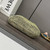 Loewe Slit pochette bag in raffia and calfskin 32824W10 Green
