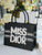 Dior M1296 Medium Dior Book Tote White and Black Miss Dior Graffiti Embroidery