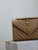 YSL 600185 Envelope Meduim In Quilted Grain De Poudre Embossed Leather Caramel