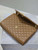 YSL 600185 Envelope Meduim In Quilted Grain De Poudre Embossed Leather Caramel