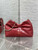 Dior Small Dior Bow Bag Calfskin leather with crocodile pattern M0715 Red