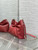 Dior Small Dior Bow Bag Calfskin leather with crocodile pattern M0715 Red