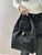 Chanel AS5967 26C Large Hobo Handbag Calfskin & Gold-Tone Metal Black