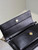 YSL 810997 SUNSET clutch in BOX saint laurent Black