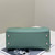 Fendi 8BN244 Peekaboo Mini Green Selleria bag with 220 hand-sewn topstitches 8522A