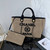 Chanel AS3257 Small Shopping Bag Raffia  Beige & Black