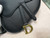 Dior Saddle Belt Bag S5632 Black Goat leather