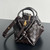 Bottega Veneta BV 796615  Mini Loop intrecciato leather cross-body bag Dark Brown