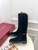 Gucci 805312 Women Boots with slim Horsebit Suede Leather G77396