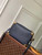 LV M15226 Louis Vuitton Side Trunk MM Handbag Navy Blue