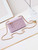 Chanel AP3940 Clutch With Chain Lambskin Vanity Box bag with Enamel buckle light Purple
