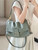 Fendi 8BR834AQ0DF0E65 Mamma Baguette Large Green nappa leather bag 8677L