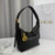 Dior M2846 Medium Dior Voyage Bag Black Flat Macrocannage Crinkled Calfskin