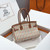 Hermes Shoulder Birkin 29 Etoupe Evercolor & canvas Palladium Hardware H92210