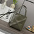 Loewe A657V25X01  Mini Puzzle Fold tote in shiny calfskin Dark Green