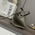 Loewe A657V25X01  Mini Puzzle Fold tote in shiny calfskin Dark Green