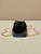 Prada 1NR016 patent leather mini pouch Black