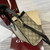 Gucci 838992 Padlock medium top handle bag beige and Black GG fabric