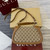 Gucci 815714 Gucci Blondie Small Top Handle Bag Beige dark brown canvas