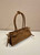 Prada 1BA426 Medium suede handbag Brown