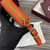 Gucci GG Emblem wallet with leather strap 820688 Biege &Orange