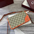 Gucci GG Emblem wallet with leather strap 820688 Biege &Orange