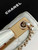 Chanel AP4323 Wallet On Chain Lambskin Diamanté Gold Light Blue