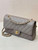 Chanel A01112 Flap Classic 11.12 Handbag Calfskin Sewing Elephant Gray