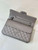 Chanel A01112 Flap Classic 11.12 Handbag Calfskin Sewing Elephant Gray