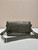 Prada 2VD073 Wax leather shoulder bag Gray