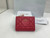 Dior S5173 Caro Dahlia Wallet Red Supple Cannage Calfskin