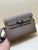 Hermes H084109CK25 Kelly Messager Shoulder Togo 25 bags Elephant Gray Silver
