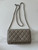 Chanel AP4241 Classic Wallet On Chain Grained Shiny Calfskin Gray