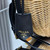 Prada 1BC202 Wicker and leather Prada Arqué bag Natural Black