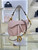Dior M0455 Saddle Bag With Strap Grained Calfskin Pink M0456