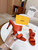 Fendi 8R8287 Baguette Slides Leather Orange
