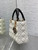 Dior M0531OUQA_M030 Small Lady Dior Bag with thin shoulder Strap Latte Cannage Lambskin Black Handle Gold