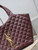 Saint Laurent YSL 858191 ICARE Medium in quilted nappa Wine Red